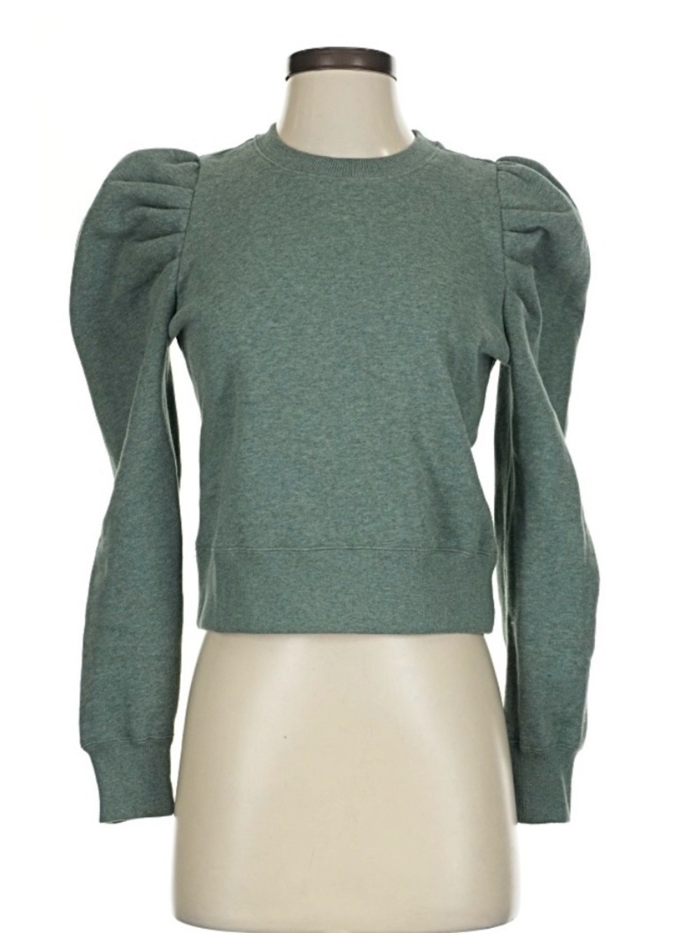 Tuckernuck Green Puff-Sleeve Sweatshirt